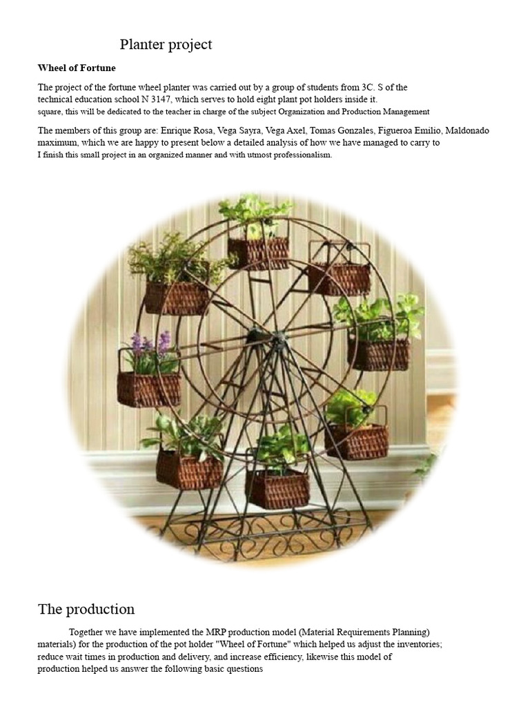 Planter project | PDF