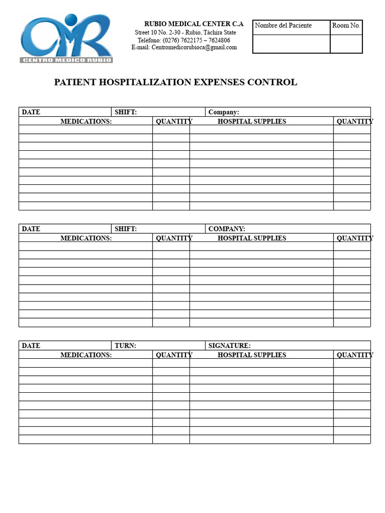 Hospitalization Expense Control | PDF