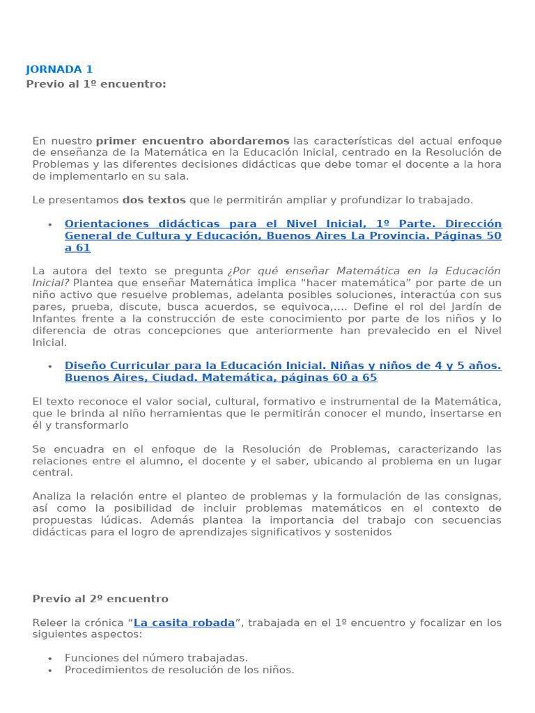 Enseñanza de Matemáticas en Educación Inicial | PDF | Educación de la ...