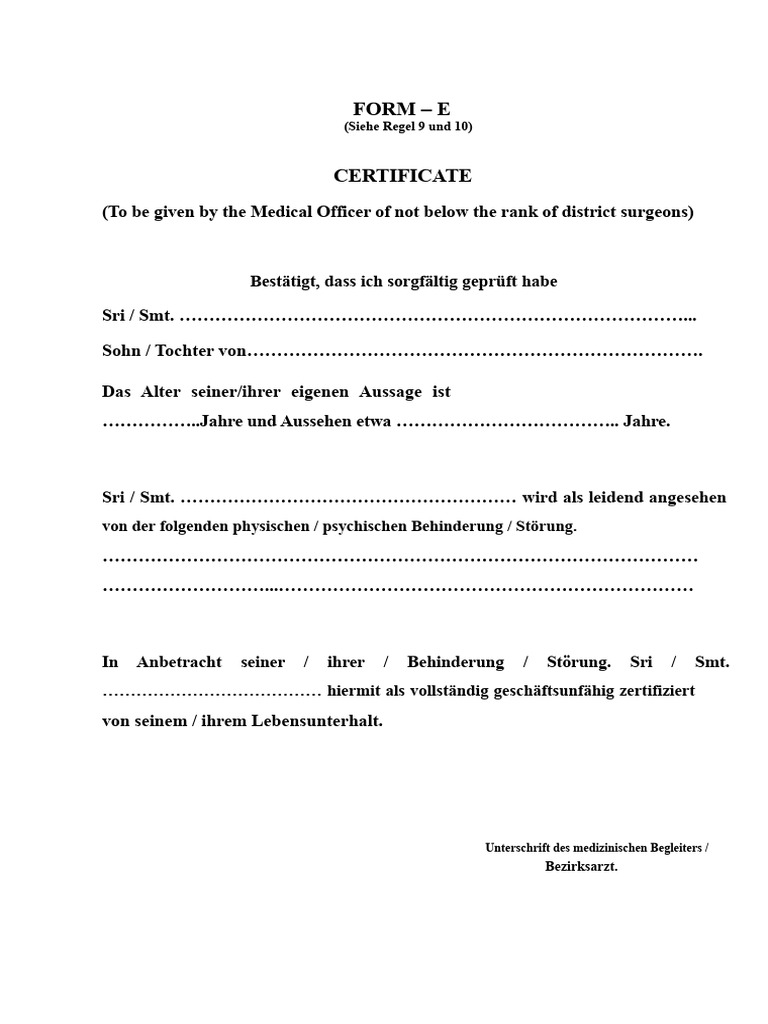 FORMULAR E | PDF
