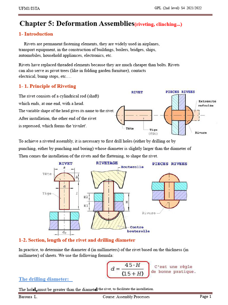Chapter 5 Assemblies by Rivets 2022 | PDF | Rivet | Corrosion