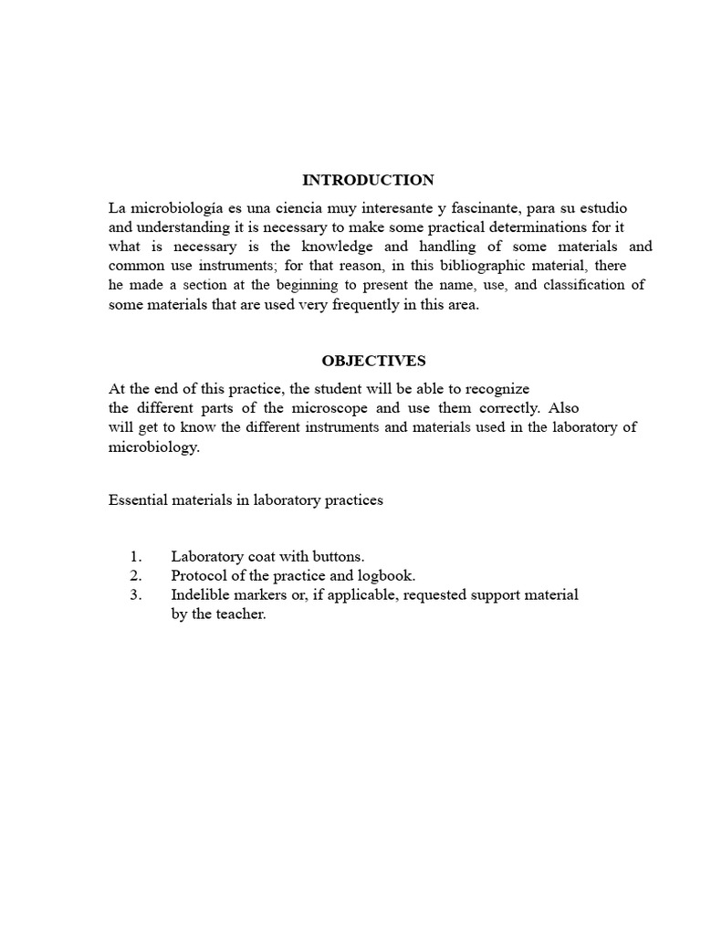 Essential Microbiology Lab Equipment Guide | PDF | Particulates ...