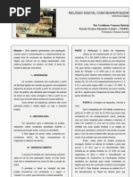 Relógio digital com despertador