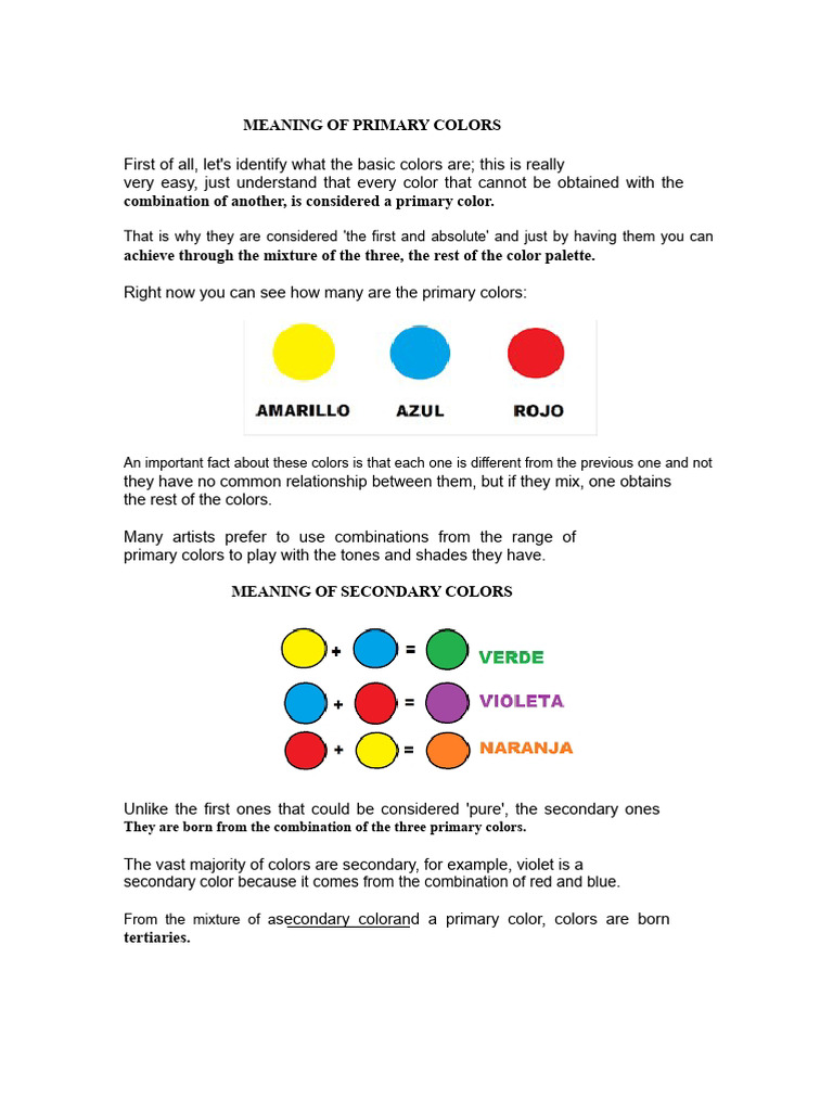 Primary Colors | PDF