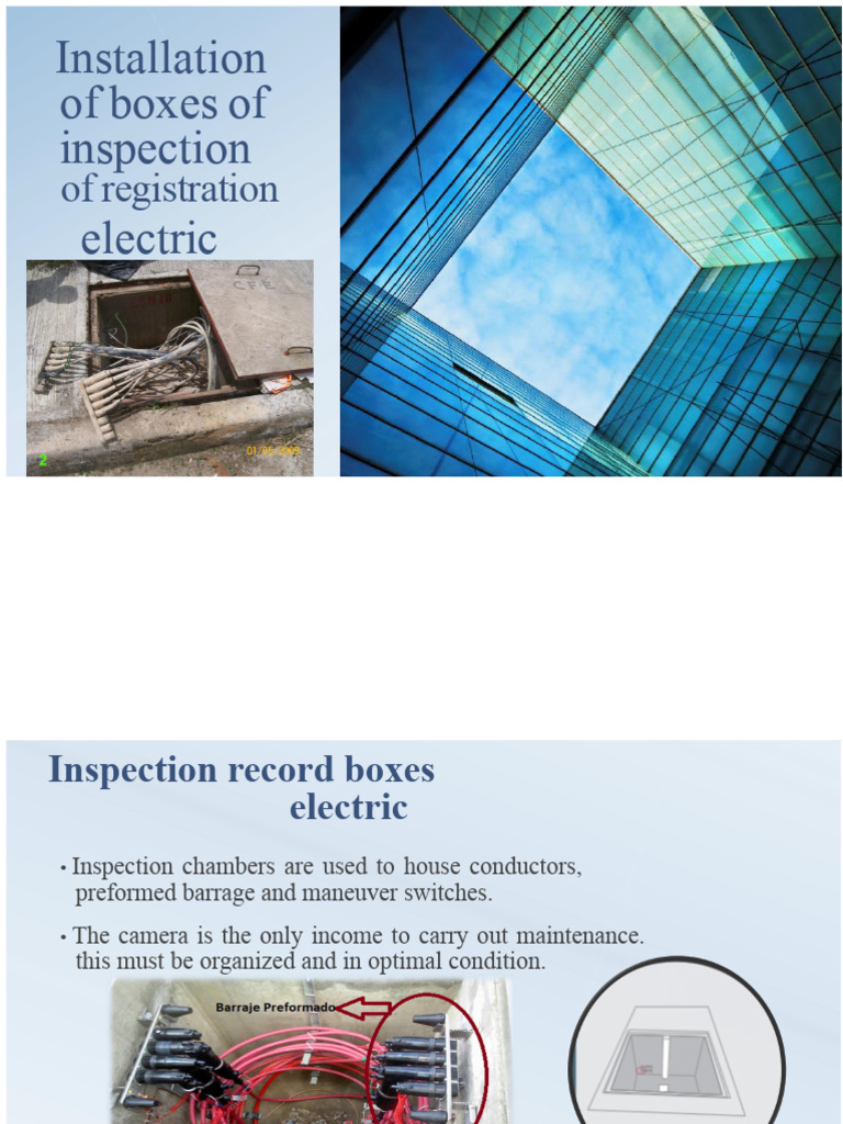 Installation Guide for Electric Inspection Boxes | PDF | Electrical ...