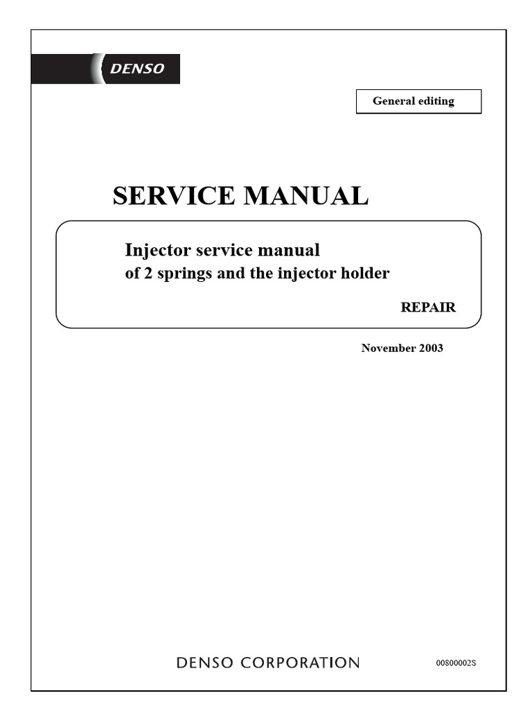 Denso Double Spring Injectors | PDF | Fuel Injection
