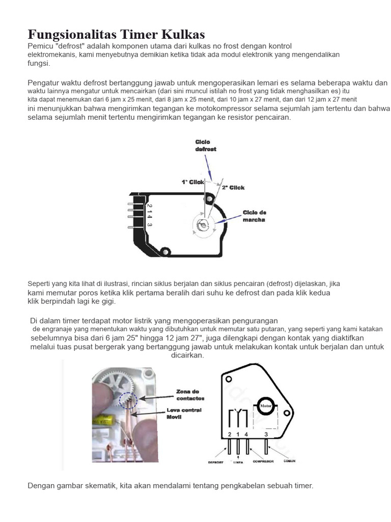 Fungsi Timer Kulkas | PDF