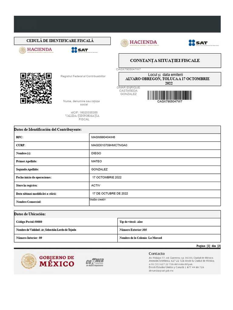 Înregistrare La Fisc | PDF