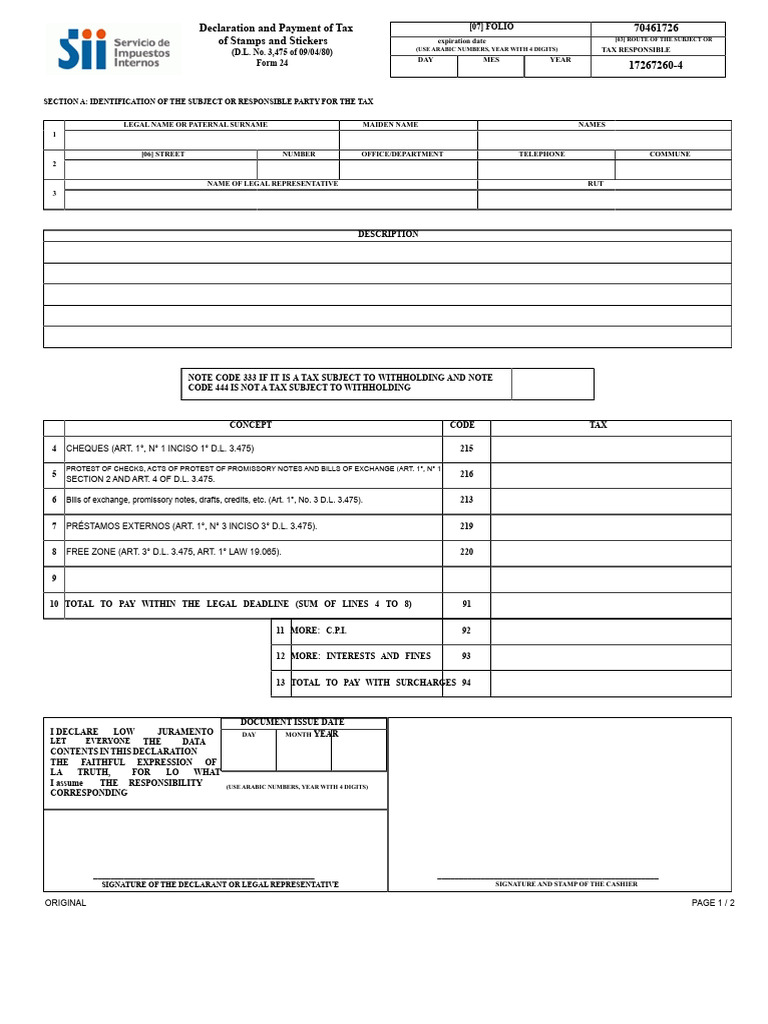 Form 24 | PDF | Negotiable Instrument | Payments