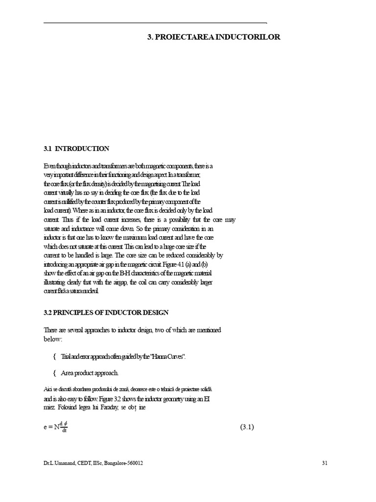 Proiectarea Inductoarelor | PDF | Inductor | Inductance
