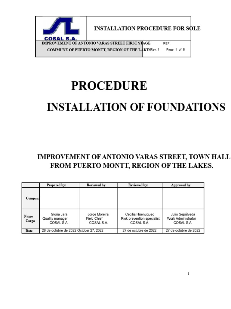 Installation Procedure of Screed | PDF | Specification (Technical ...