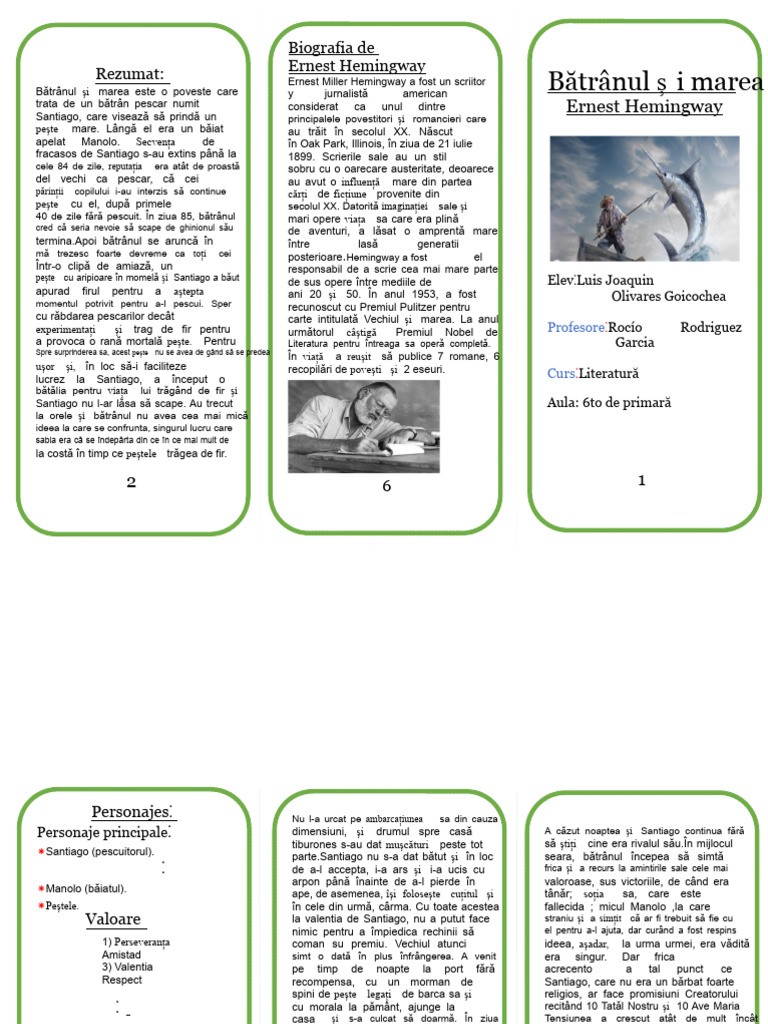 Triptych of The Old Man and The Sea | PDF
