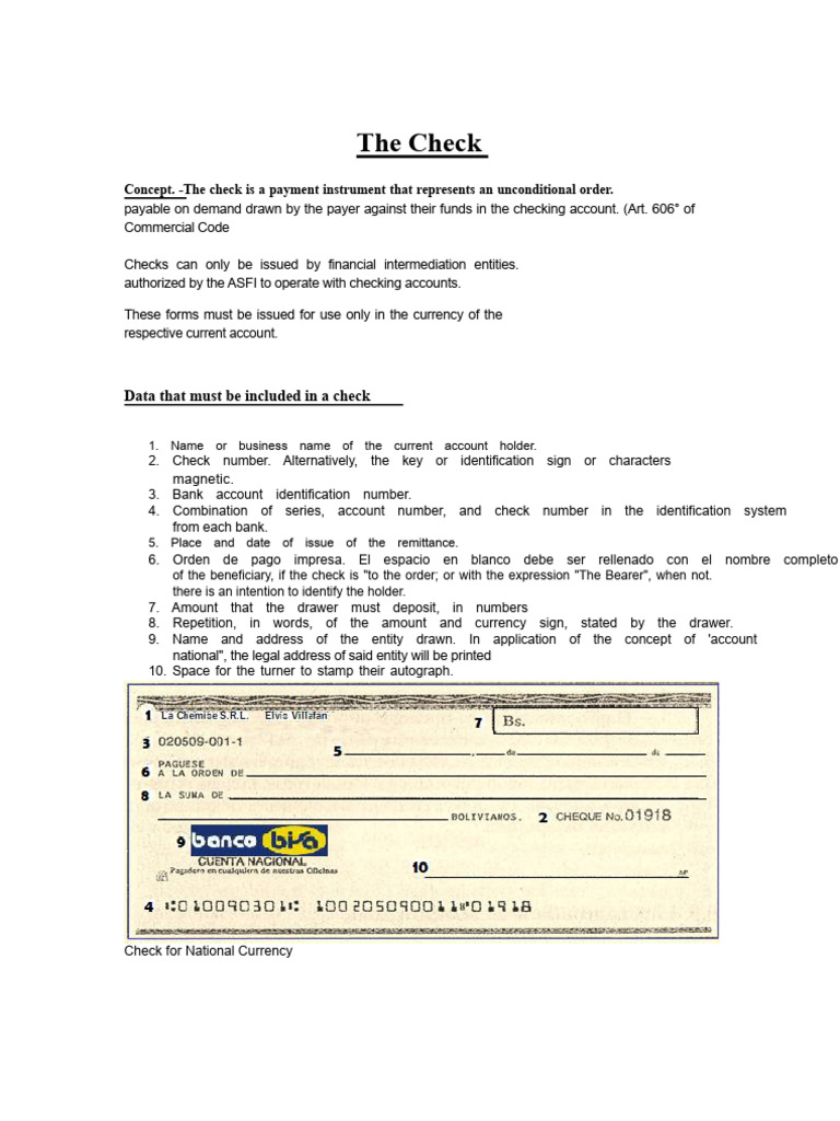 Understanding Check Payment Instruments | PDF | Cheque
