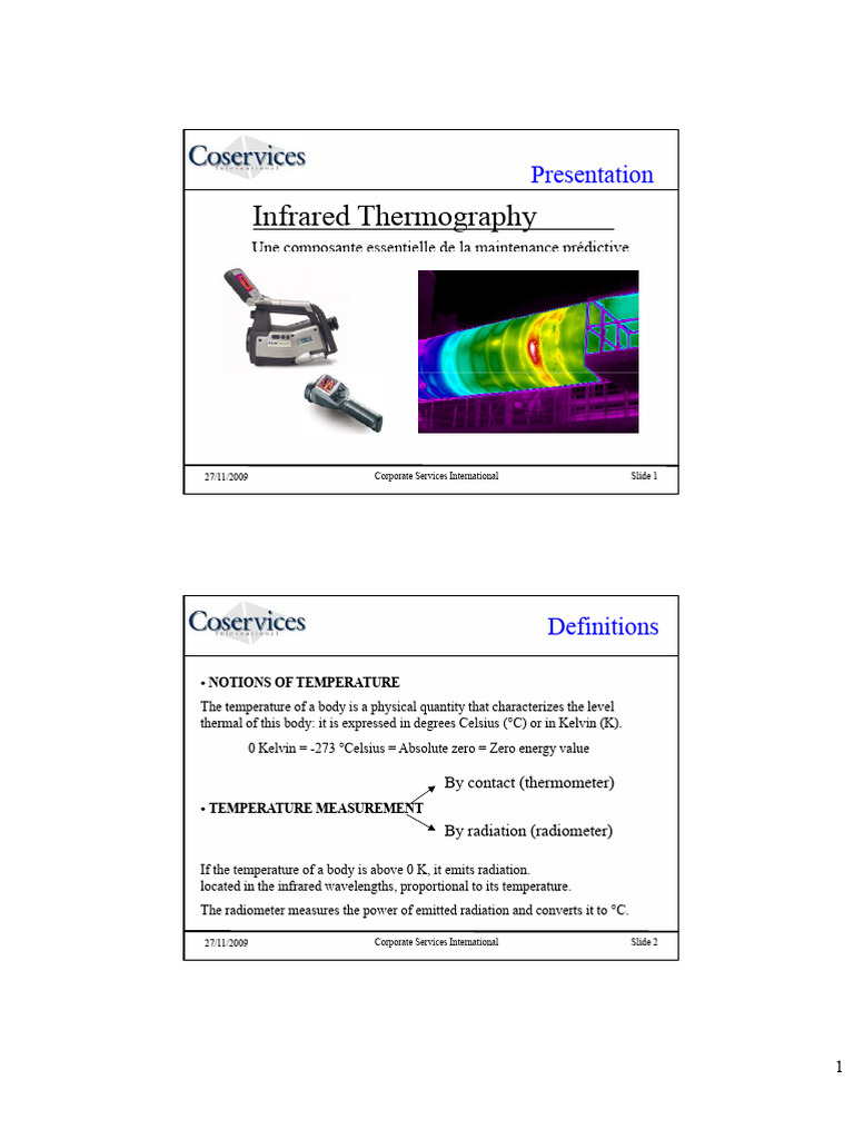Infrared Thermography for Predictive Maintenance | PDF | Infrared ...