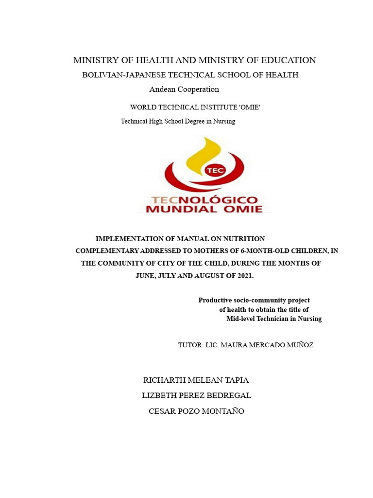 Nutrition Manual for Mothers of Infants | PDF | Malnutrition | Eating