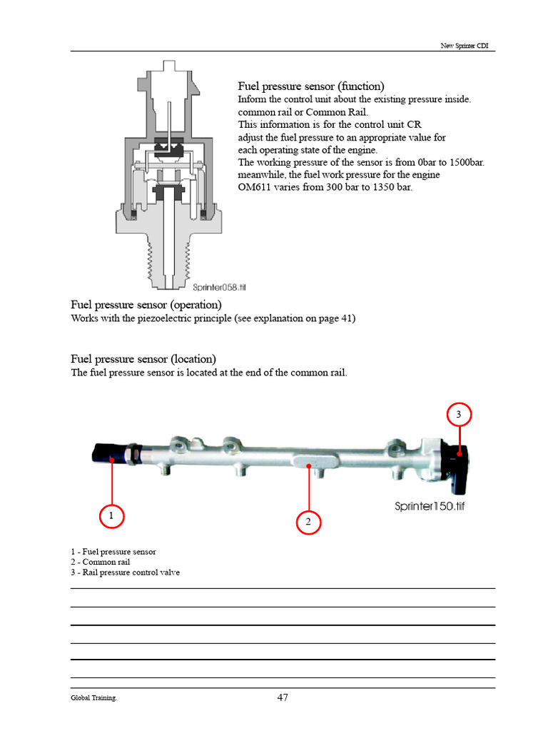 New Sprinter CDI Fuel System Overview | PDF | Turbocharger | Engines