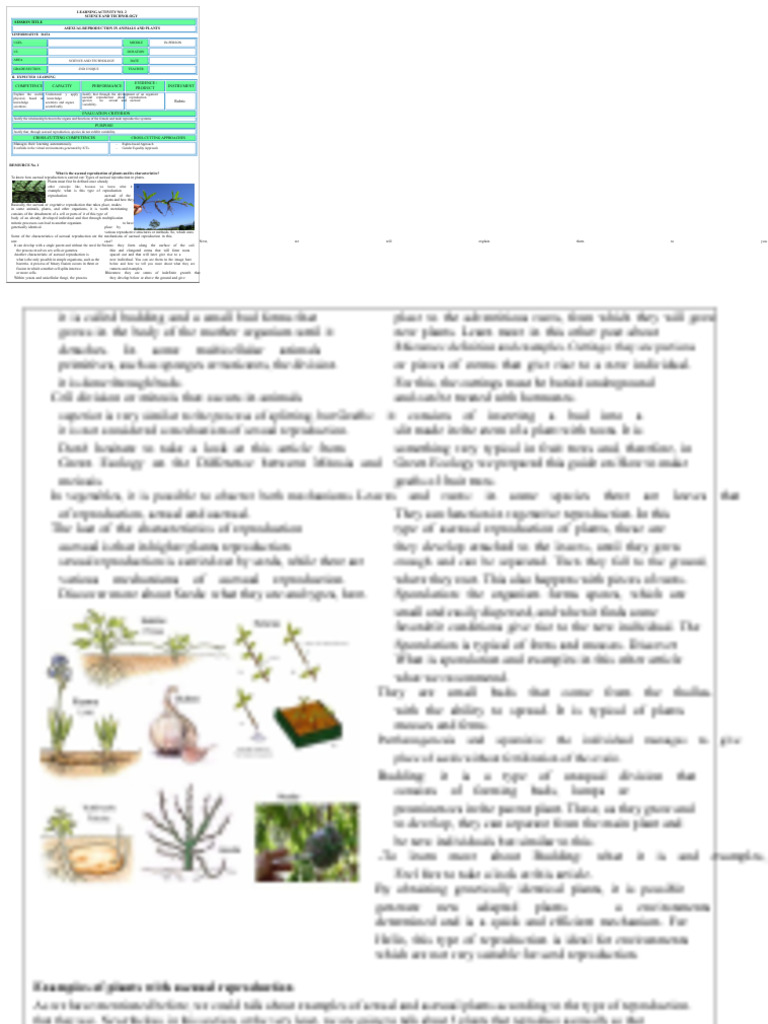 Cyt Sessions and Activities | PDF | Sexual Reproduction | Reproduction