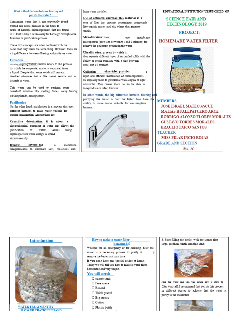 Water Filtration vs. Purification Explained | PDF | Water Purification ...