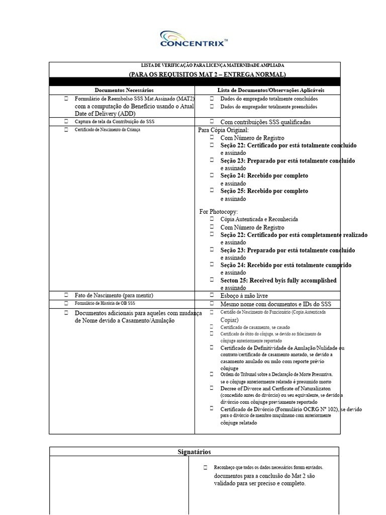 Verificação para Licença Maternidade MAT2 | PDF | Divórcio