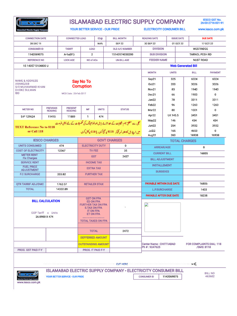 Iesco Online Factuur | PDF