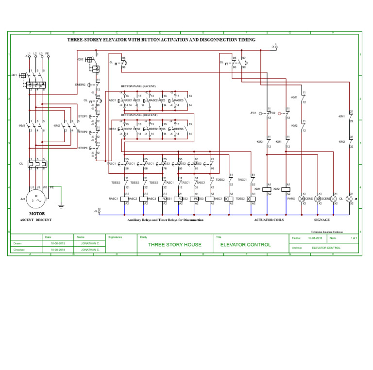 Control of Elevator or Freight Lift With Timer Disconnection For Each ...