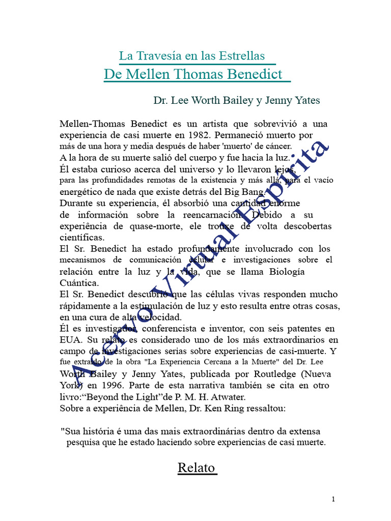La Jornada de Las Estrellas (Mellen Thomas Benedict) PDF | PDF | Alma ...