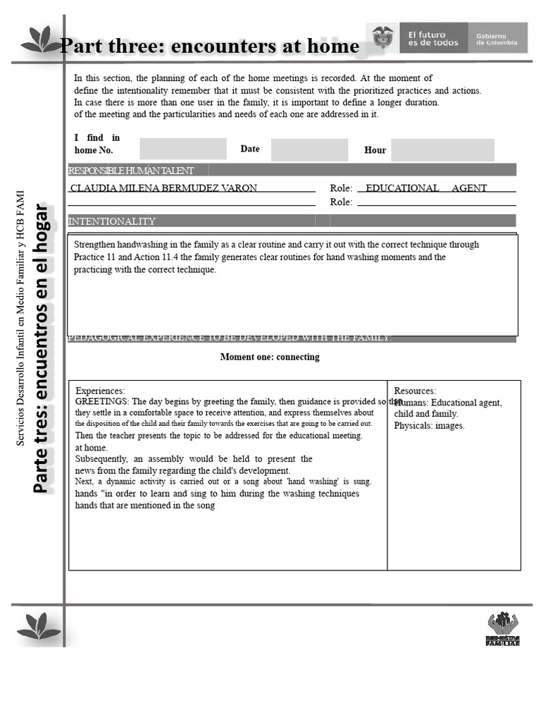 Home Meeting Plan for Handwashing Education | PDF | Hand Washing | Hygiene