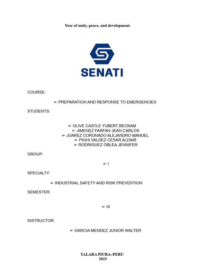 Emergency Response Plan For Fires and Explosions | PDF | Fires ...