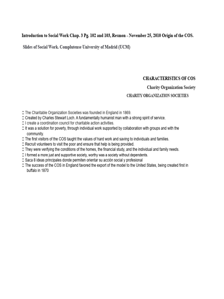 Characteristics of The COS | PDF
