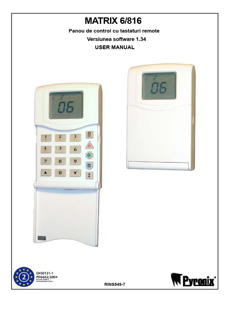 Matrix Pyronix | PDF