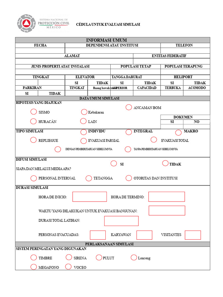 Evaluasi Simulasi Evakuasi Darurat | PDF