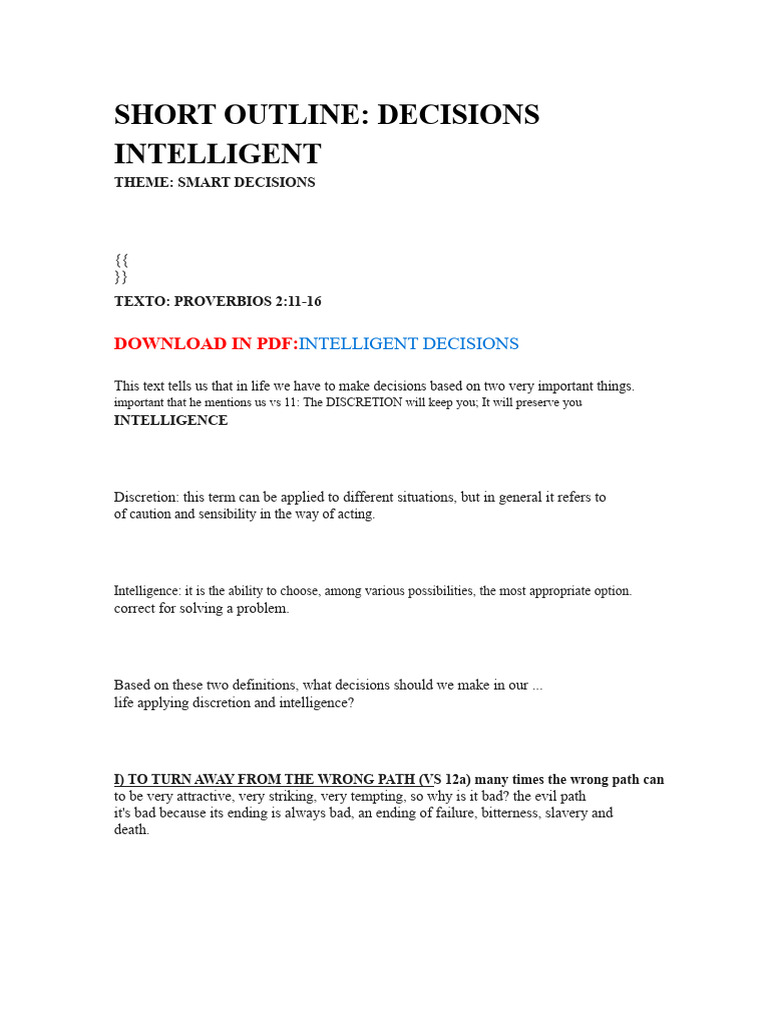 Smart Decision-Making Guide | PDF | Adultery | Book Of Proverbs