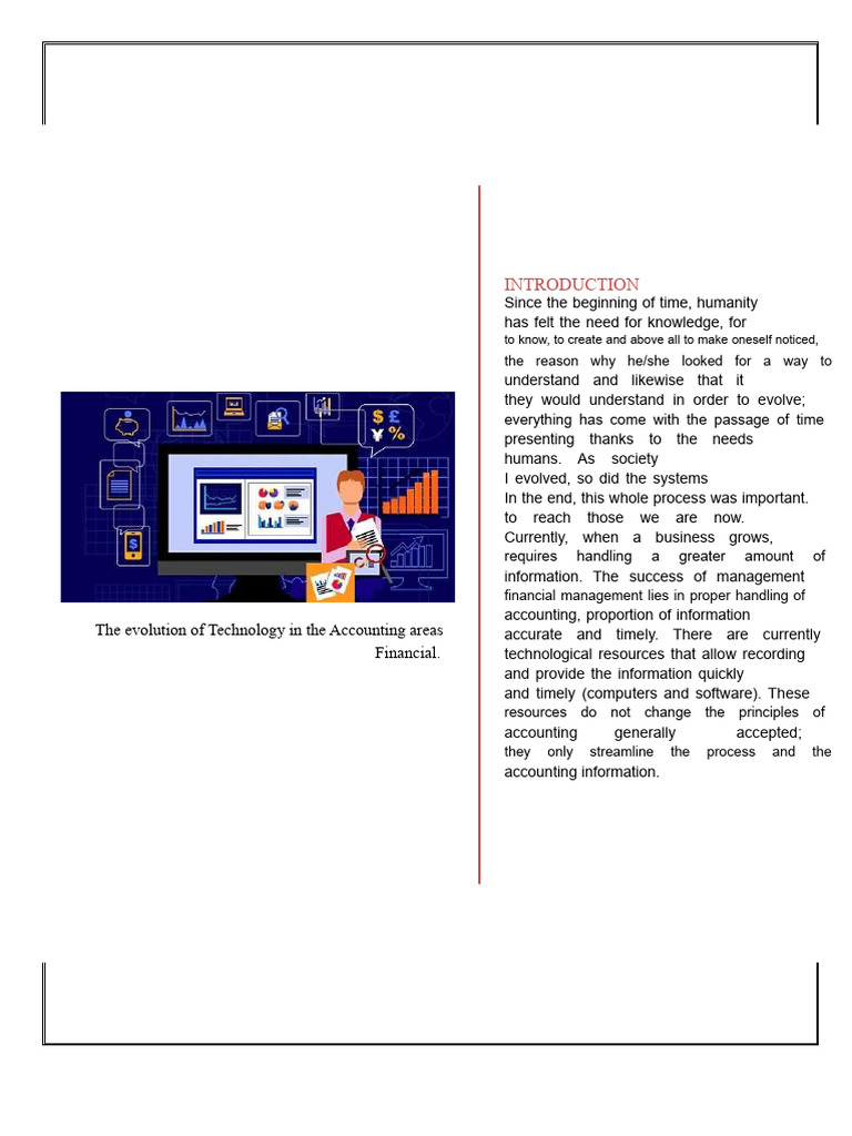 Evolution of Technology in Accounting | PDF | Accounting | Information ...