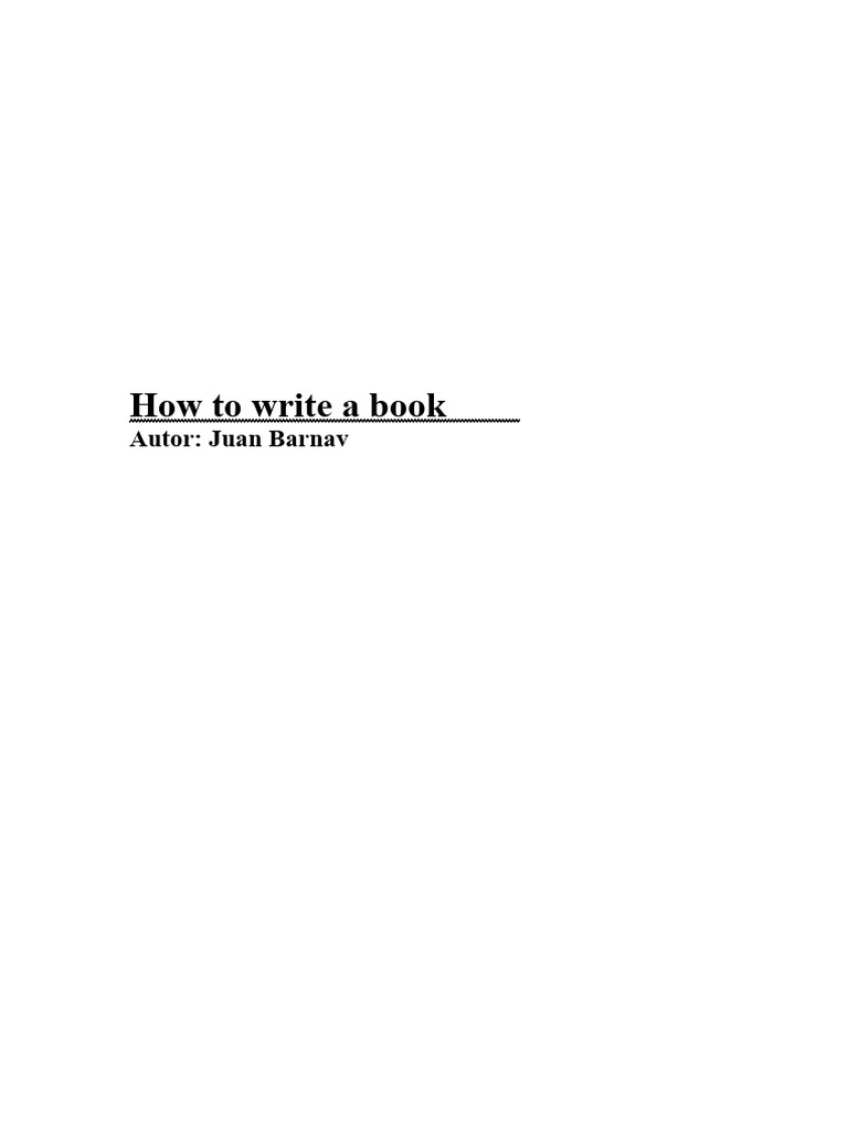 Essential Guide to Writing a Book | PDF | Books
