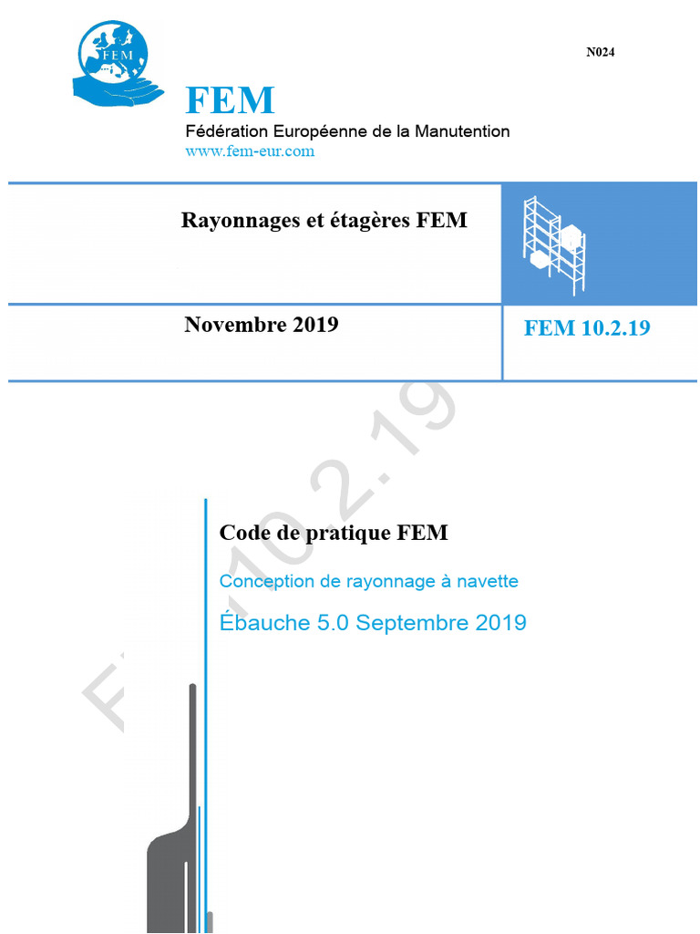 Code de pratique FEM pour rayonnage | PDF | Résistance des matériaux ...