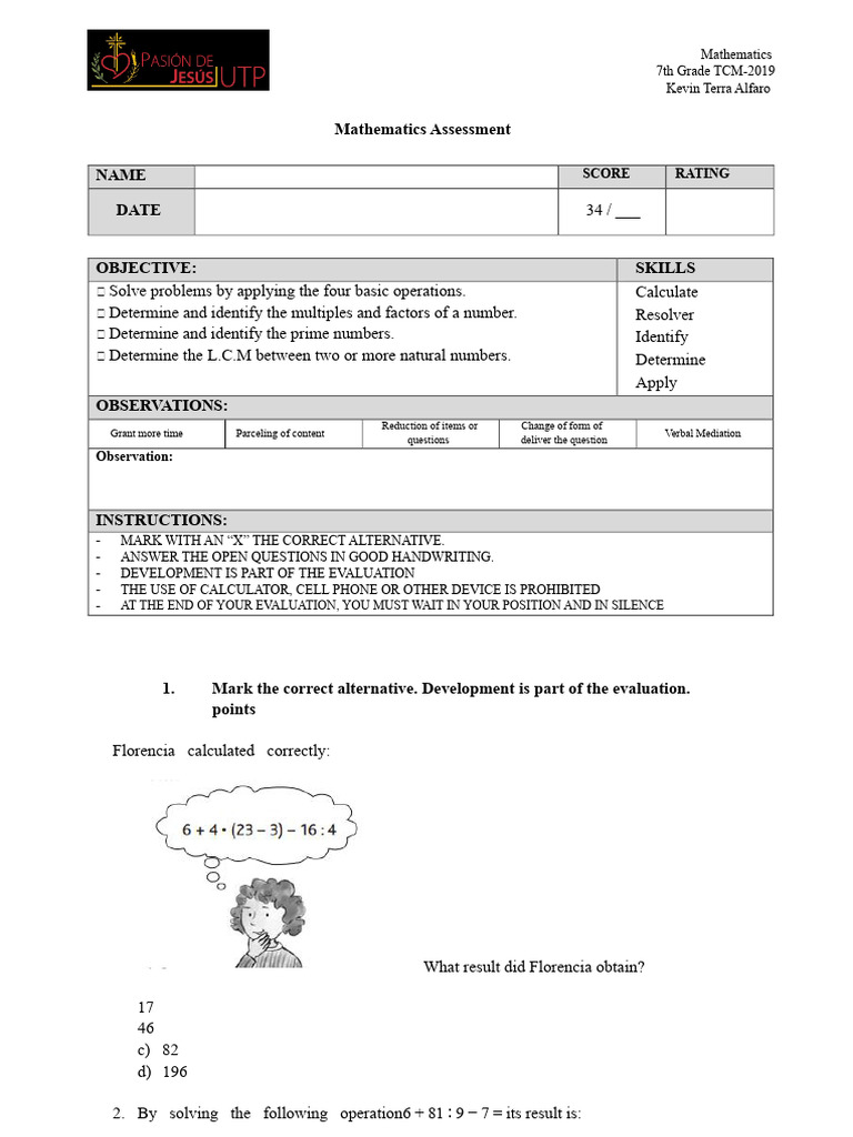 TCM Test | PDF | Prime Number | Mathematics