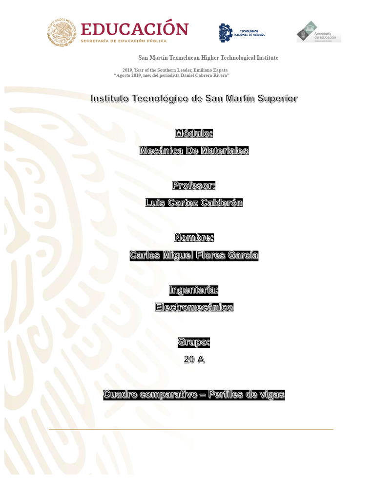 Comparative Table - Beam Profiles PDF | PDF | Beam (Structure) | Bending