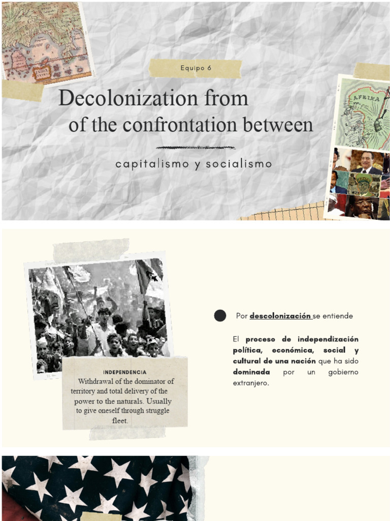 Decolonization Confrontation Capitalism Socialism Universal ...