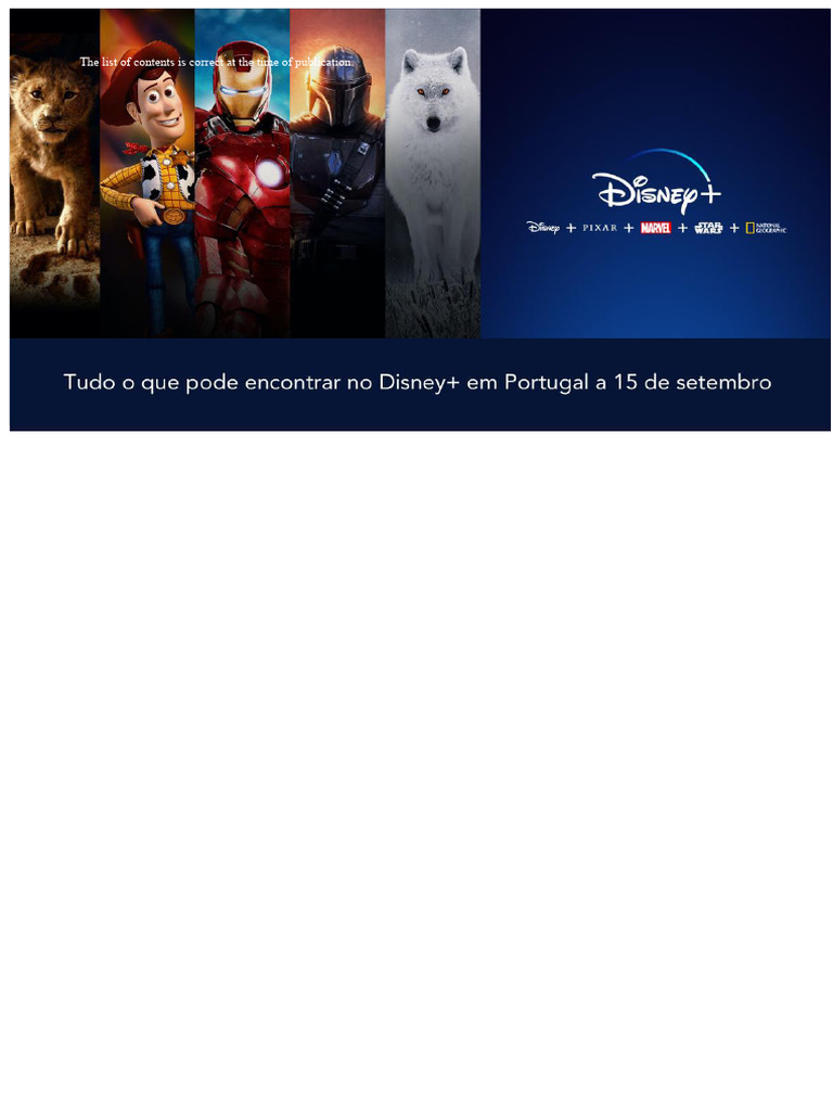List of Disney Plus Movies and Series | PDF | Star Wars | Jedi