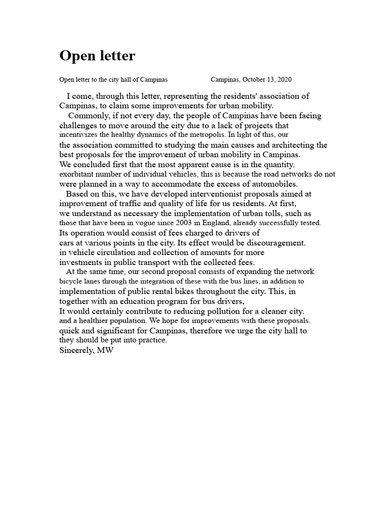 Open letter | PDF