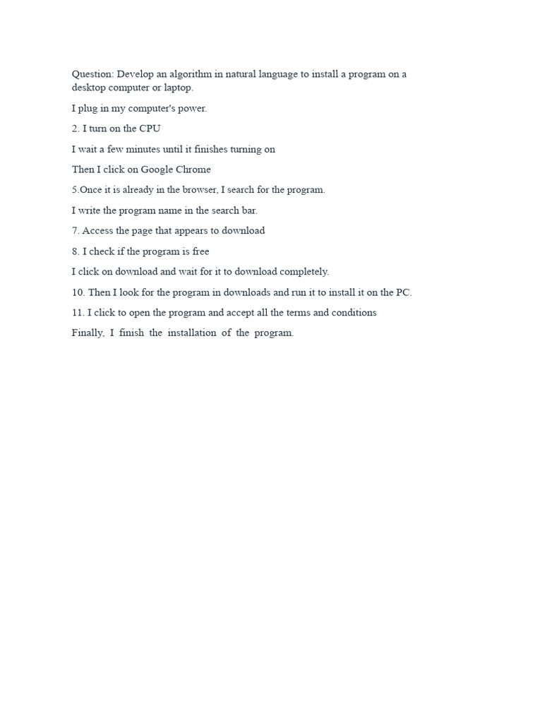 Install a Program on Desktop Guide | PDF