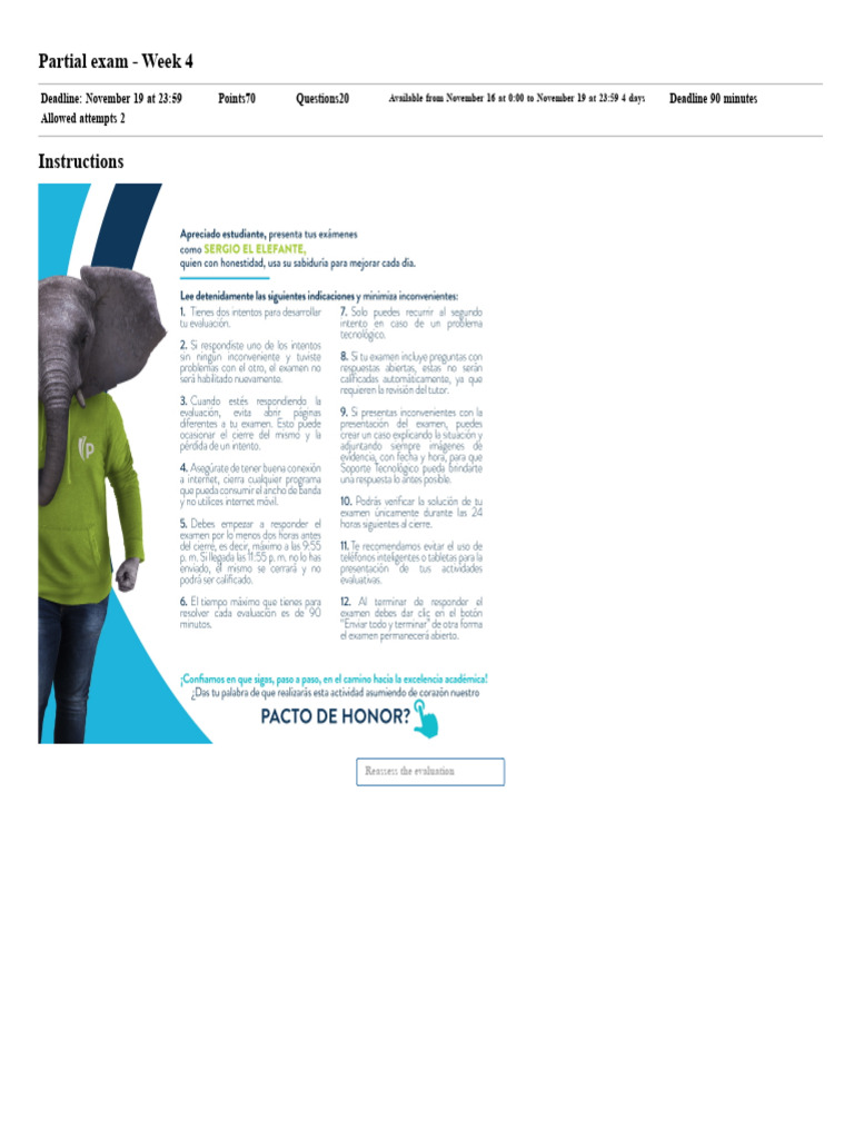 Week 4 Partial Exam Instructions | PDF | Transport | Logistics