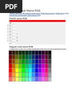 Tabel Warna Heksadesimal dan RGB | PDF