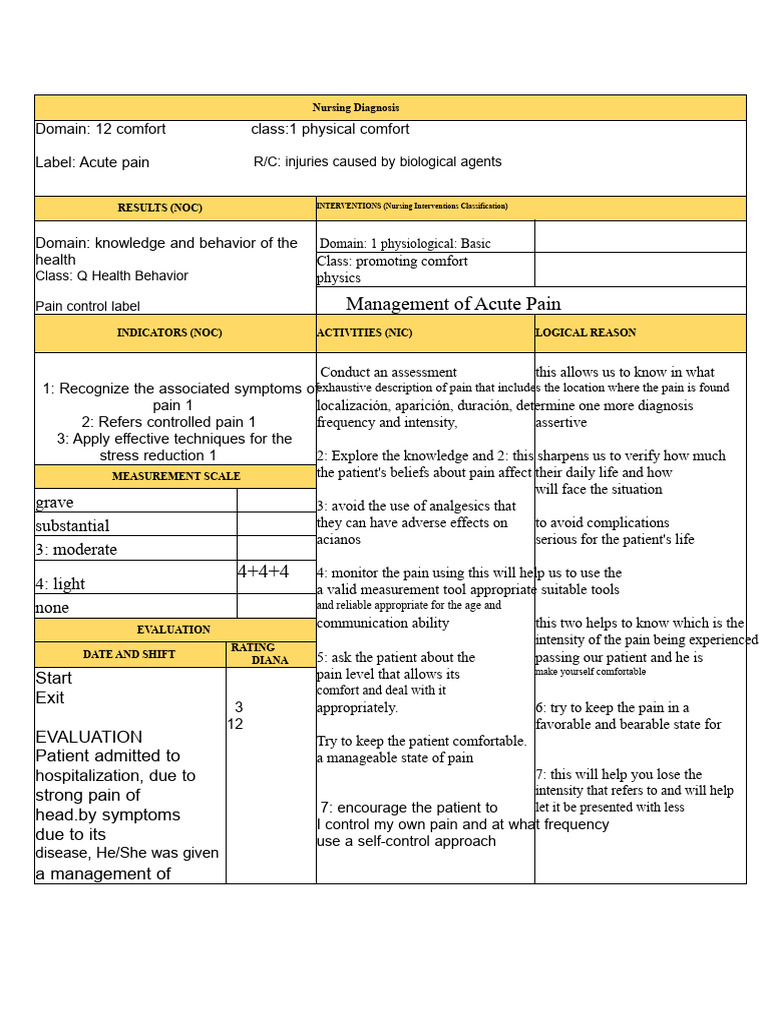 Acute Pain Management in Nursing | PDF | Pain | Pain Management