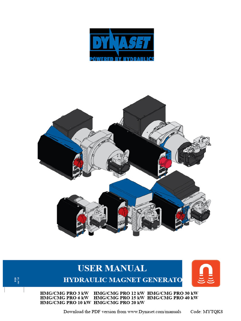 HMG PRO User Manual EN Web v1 6 | PDF | Electric Generator | Pump