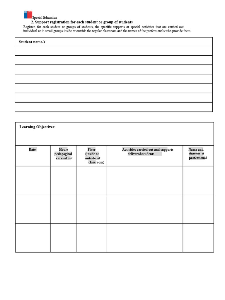 Daily Record Sheet | PDF
