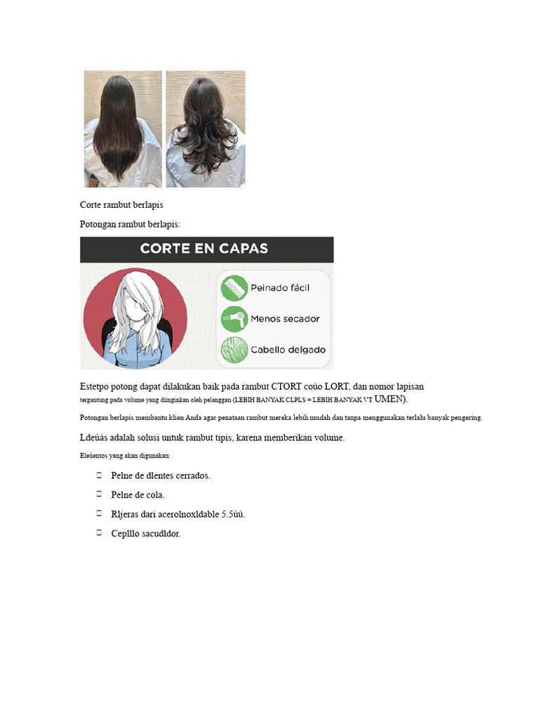 Panduan Potongan Rambut Berlapis | PDF