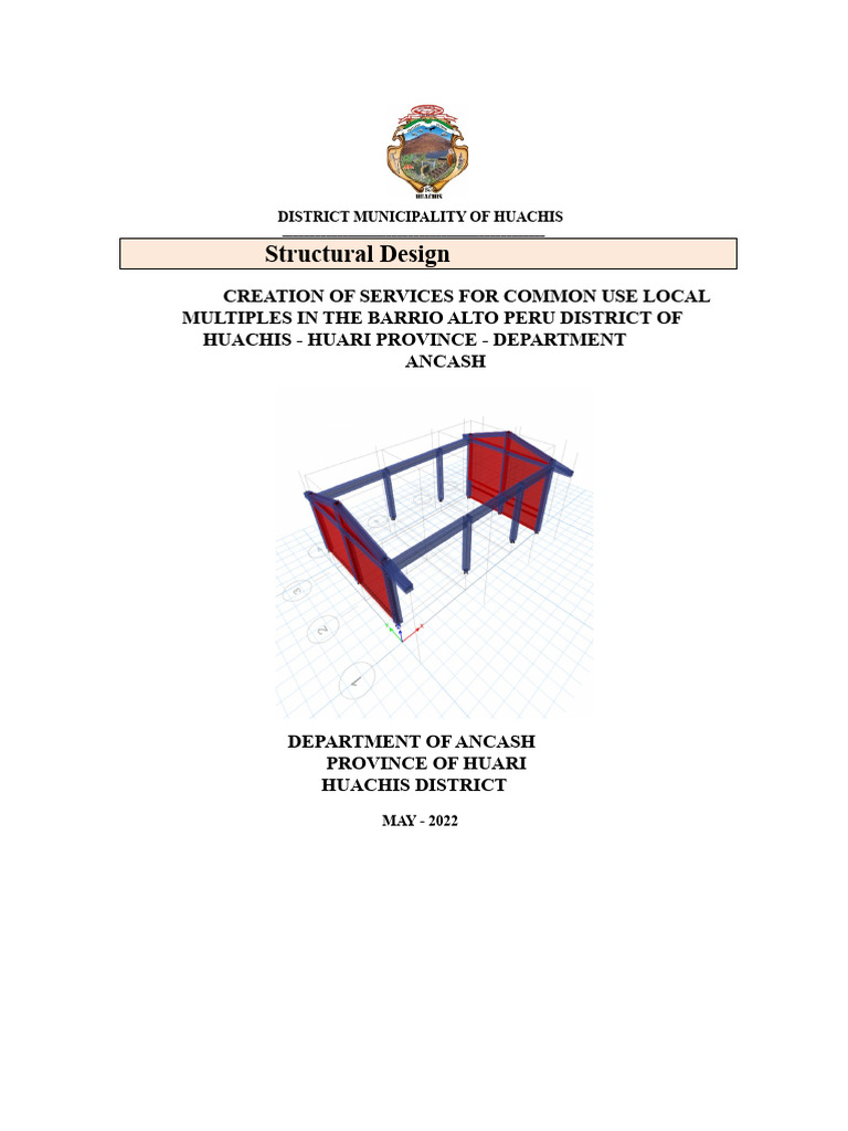 Calculation Memory of Community Local | PDF | Earthquake Engineering ...