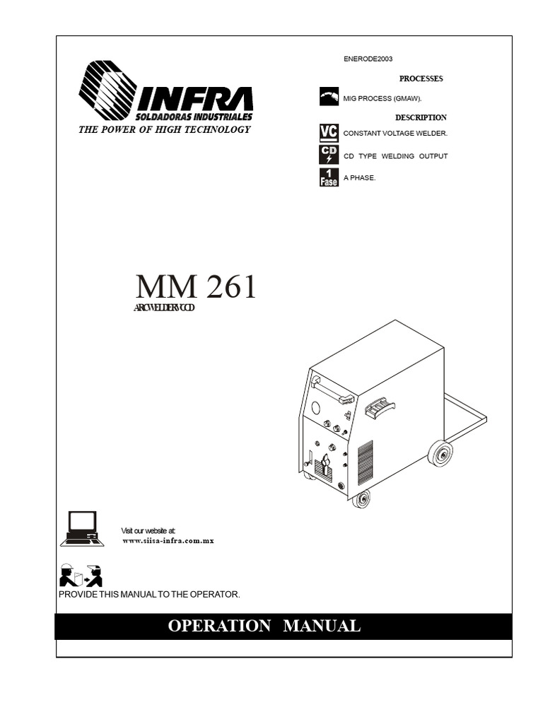 Infra Welding Machine Operation Manual | PDF | Welding | Construction