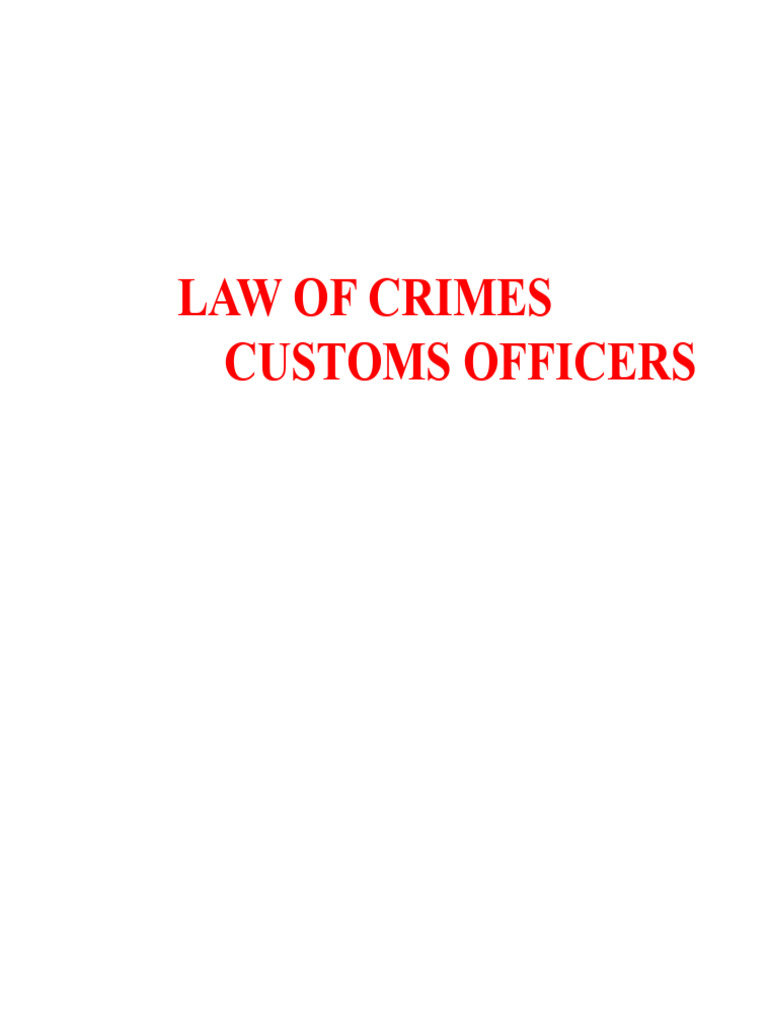 Customs Offenses and Penalties Guide | PDF | Smuggling | Customs